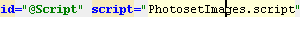 Script attribute value