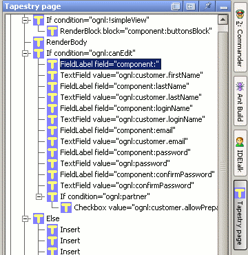 Page structure window